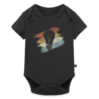 Light bulb - Baby Premium short-sleeve bodysuit - black - Front