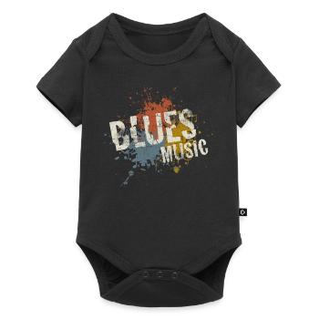 Blues - Baby Premium Kurzarmbody - Schwarz - Vorne