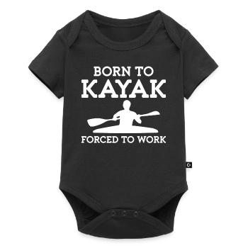 Born for the Kayak - Baby Premium short-sleeve bodysuit - black - Front