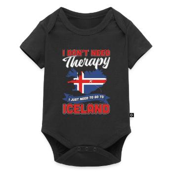 Iceland - Baby Premium short-sleeve bodysuit - black - Front