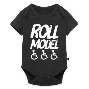 Idée de cadeau amusante pour un utilisateur de fauteuil roulant - Body à manches courtes Premium Bébé - noir - Devant