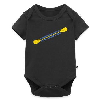 Kayaking Tshirt Kajak - Baby Premium Kurzarmbody - Schwarz - Vorne