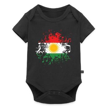 Musique kurde Kurdistan - Body à manches courtes Premium Bébé - noir - Devant