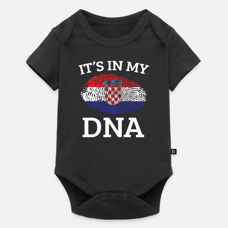 Croatie - Body à manches courtes Premium Bébé - noir
