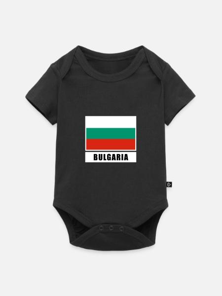Bulgarien - Baby Premium Kurzarmbody - Schwarz