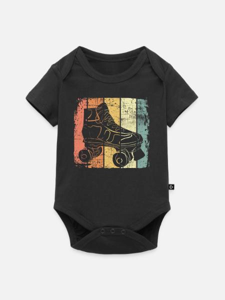Rollschuhlaufen - Baby Premium Kurzarmbody - Schwarz