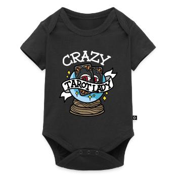 CRAZY TAROT LADY La mort Tarot Cartes Clairvoyant - Body à manches courtes Premium Bébé - noir - Devant