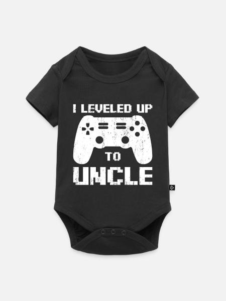 Onkel Gamepad - Baby Premium Kurzarmbody - Schwarz