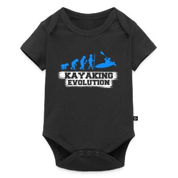 Kayaking Evolution - Baby Premium Kurzarmbody - Schwarz - Vorne