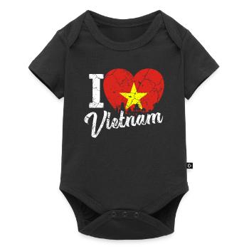 Viêt-Nam - Body à manches courtes Premium Bébé - noir - Devant