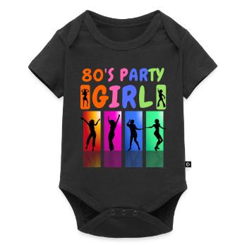 80's Party Girl - Baby Premium short-sleeve bodysuit - black - Front