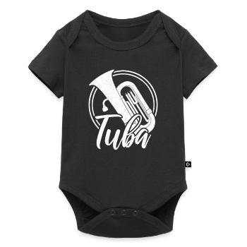 Tuba - Baby Premium short-sleeve bodysuit - black - Front