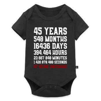 45 Years of Being awesome gift 45th birthday - Baby Premium short-sleeve bodysuit - black - Front