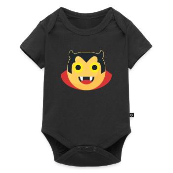 Devil Emoji Gift Halloween Kids Cute - Baby Premium short-sleeve bodysuit - black - Front