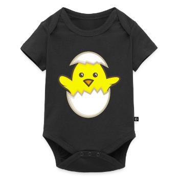 Chicks in the egg - Baby Premium short-sleeve bodysuit - black - Front