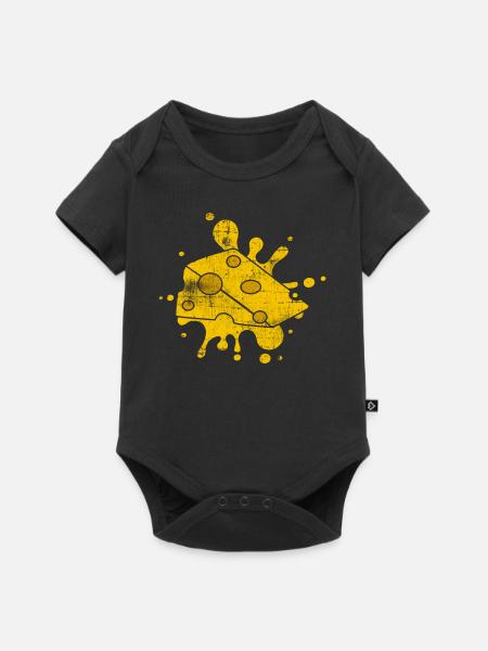 Käse - Baby Premium Kurzarmbody - Schwarz