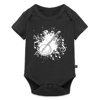 Banjo - Baby Premium short-sleeve bodysuit - black - Front