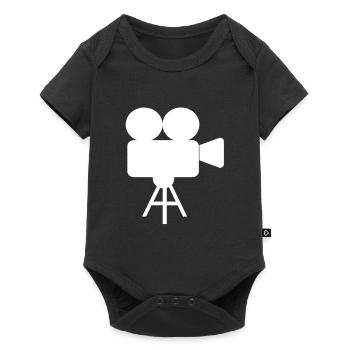 camera - Baby Premium short-sleeve bodysuit - black - Front