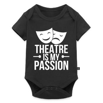 Théâtre Acteur Drame Actrice Actrice - Body à manches courtes Premium Bébé - noir - Devant