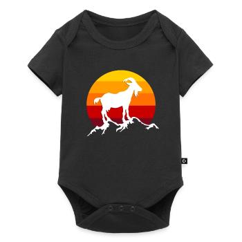 chèvre - Body à manches courtes Premium Bébé - noir - Devant