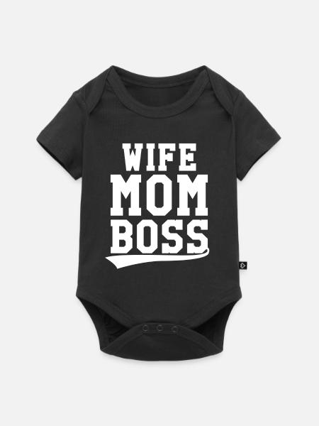 Beste Mama - Baby Premium Kurzarmbody - Schwarz