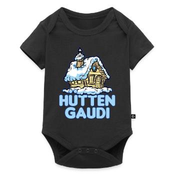 Cabanes Gaudi chalet ski chalet ski chalet - Body à manches courtes Premium Bébé - noir - Devant