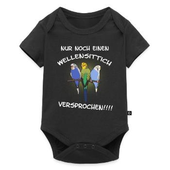 Budgie promised - Baby Premium short-sleeve bodysuit - black - Front