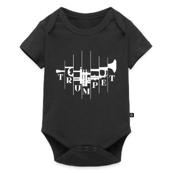 Trompette, trompette, trompette - Body à manches courtes Premium Bébé - noir - Devant