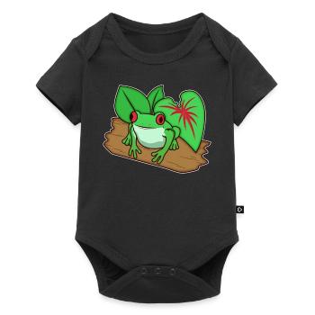 Frog Toad Animal Zoo Animal Park Jungle Gift - Baby Premium short-sleeve bodysuit - black - Front
