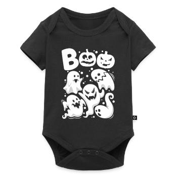 Boo Ghosts - Body à manches courtes Premium Bébé - noir - Devant
