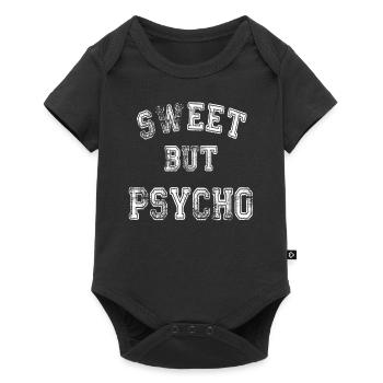 Süß, aber psycho - Baby Premium Kurzarmbody - Schwarz - Vorne