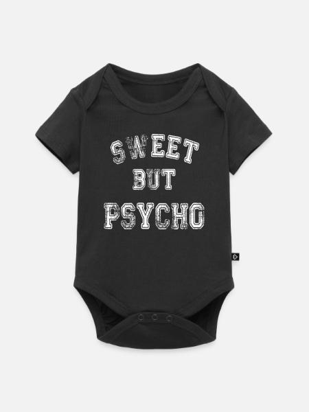 Süß, aber psycho - Baby Premium Kurzarmbody - Schwarz