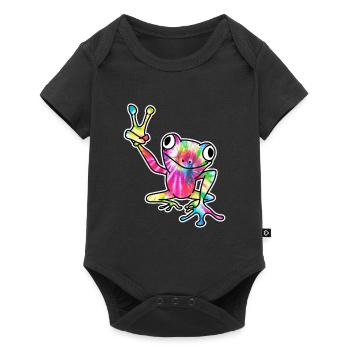 Frog Animal - Baby Premium short-sleeve bodysuit - black - Front
