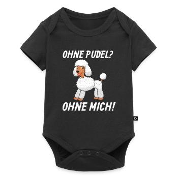 caniche - Body à manches courtes Premium Bébé - noir - Devant