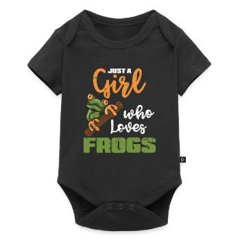 Frog Girl - Baby Premium short-sleeve bodysuit - black - Front