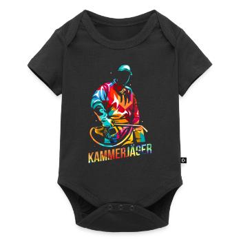 Kammerjäger - Baby Premium Kurzarmbody - Schwarz - Vorne