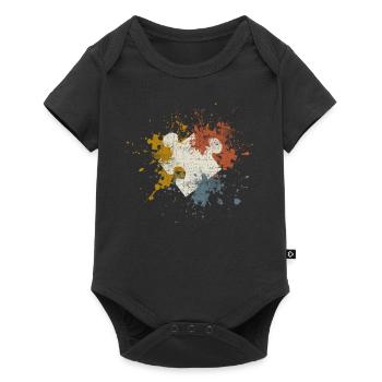 Puzzle - Body à manches courtes Premium Bébé - noir - Devant