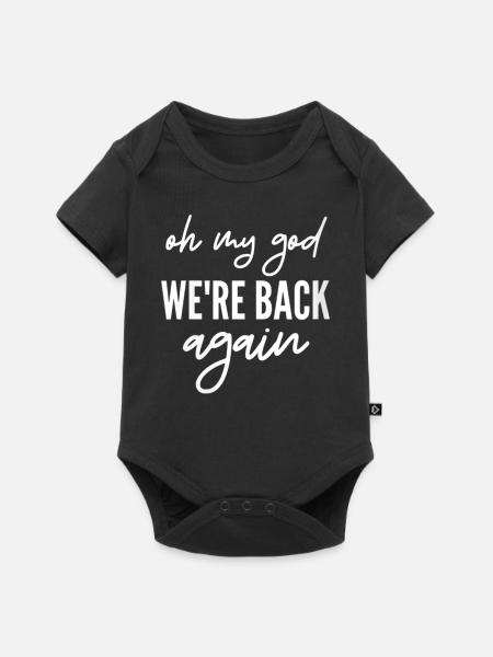 oh my god we're back again - Baby Premium Kurzarmbody - Schwarz