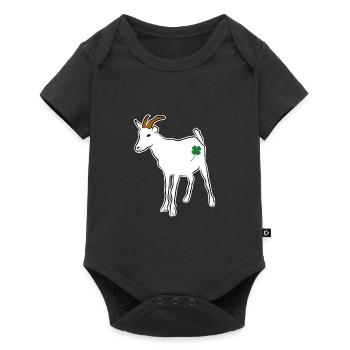 Chance de chèvre - Body à manches courtes Premium Bébé - noir - Devant