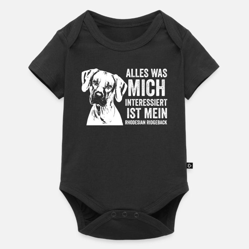 Rhodesian Ridgeback Hunderasse - Baby Premium Kurzarmbody - Schwarz