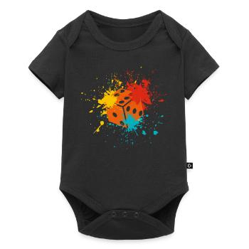 Cubes - Body à manches courtes Premium Bébé - noir - Devant