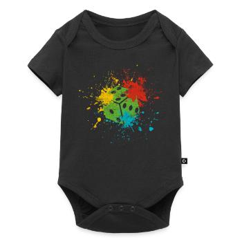Cube - Baby Premium short-sleeve bodysuit - black - Front