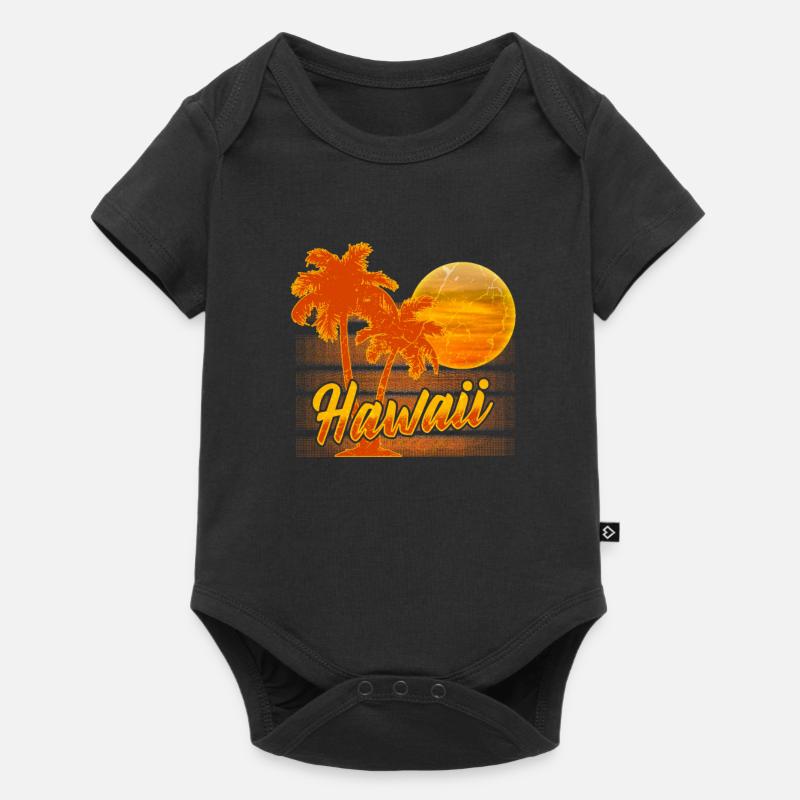 Hawaii - Baby Premium Kurzarmbody - Schwarz