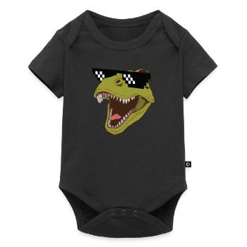 Dinosaur Dino Dinos T-Rex Gift Gift Idea - Baby Premium short-sleeve bodysuit - black - Front