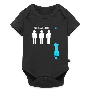Gift diver - Baby Premium short-sleeve bodysuit - black - Front