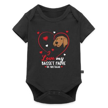 Basset Fauve de Bretagne - Baby Premium short-sleeve bodysuit - black - Front
