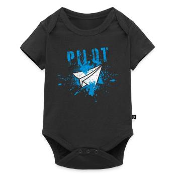 Pilote - Body à manches courtes Premium Bébé - noir - Devant