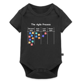 Processus Agile AOE gestion de processus de projet - Body à manches courtes Premium Bébé - noir - Devant