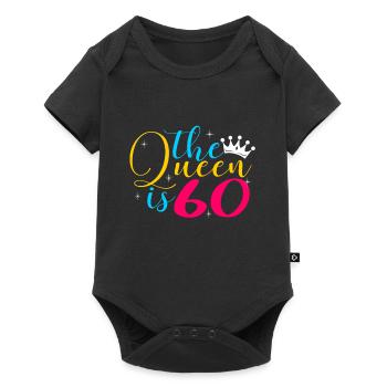 60ème anniversaire - Body à manches courtes Premium Bébé - noir - Devant