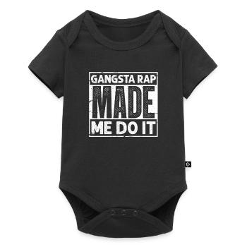 Gangsta Rap Hip Hop Old School 90s Gift - Baby Premium short-sleeve bodysuit - black - Front